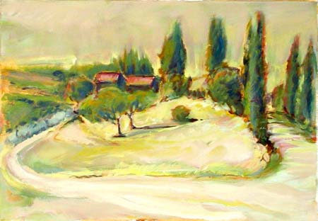 Landschaft bei Cetona