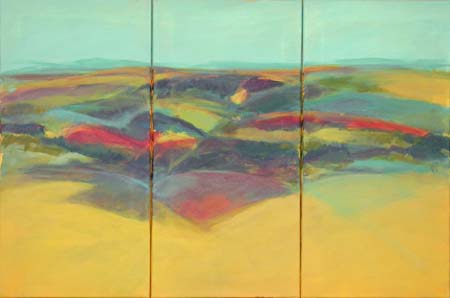 Landschaft bei Cetona - Triptychon